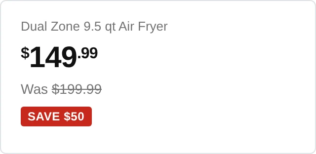 Price drop
